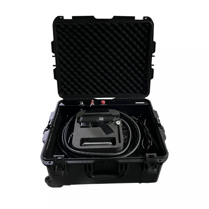 পলস 200W 300W স্যুটকেস ফাইবার লেজার পরিষ্কার মেশিন মরিচা অপসারণ মেশিন 0