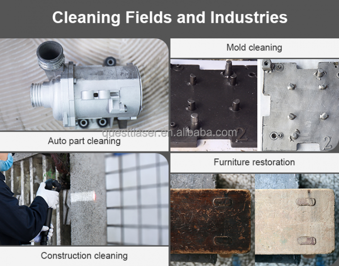 পলস 200W 300W স্যুটকেস ফাইবার লেজার পরিষ্কার মেশিন মরিচা অপসারণ মেশিন 9